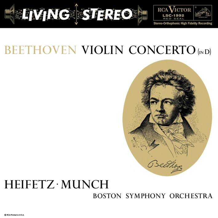 Jascha Heifetz / Charles Munch & Boston Symphony Orchestra - Beethoven: Violin Concerto (in D) (Vinil 180g, LP dublu)