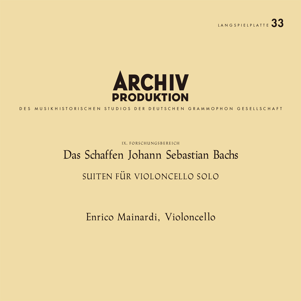 Enrico Mainardi - Das Schaffen Johann Sebastian Bachs: Suiten für Violoncello Solo (Vinil 180g, 4 LP-uri)