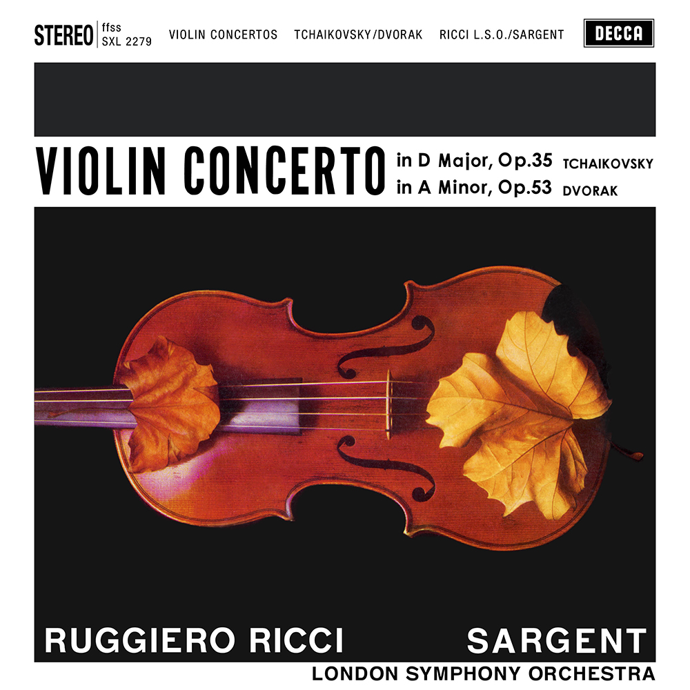 Ruggiero Ricci/ Sargent & London Symphony Orchestra - Tchaikovsky/Dvorak: Violin Concertos (Vinil 180g, LP dublu)
