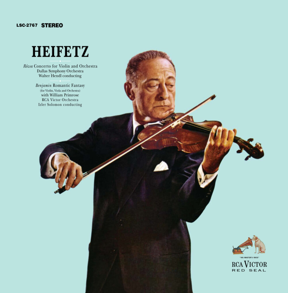 Jascha Heifetz, Walter Hendl & Dallas Symphony Orchestra - Rózsa: Violin Concerto; William Primrose & RCA Victor Orchestra - Benjamin: Romantic Fantasy (SACD hibrid multicanal)