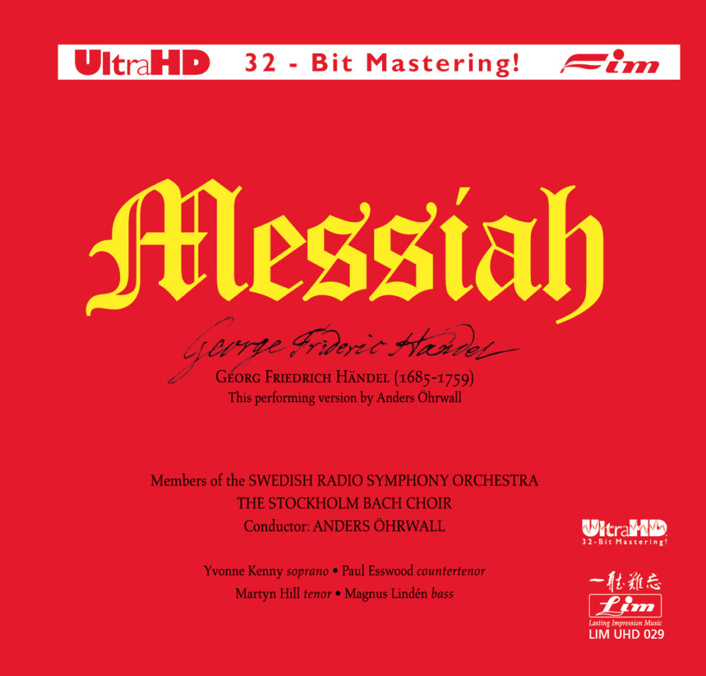Anders Öhrwall & The Swedish Radio Symphony Orchestra - Händel: Messiah (Ultra HD CD)