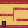 Concord Chamber Music Society - Gandolfi / Brubeck / Foss (HDCD, CD)