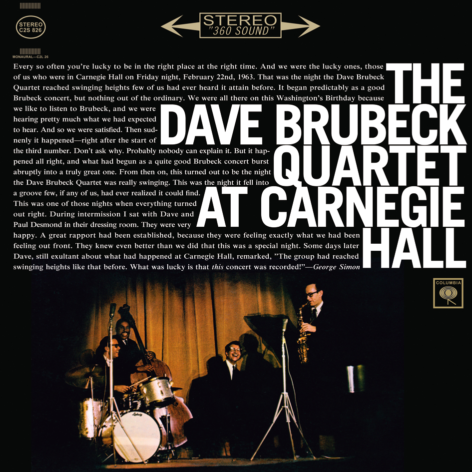 The Dave Brubeck Quartet At Carnegie Hall (Vinil 180g, LP dublu)