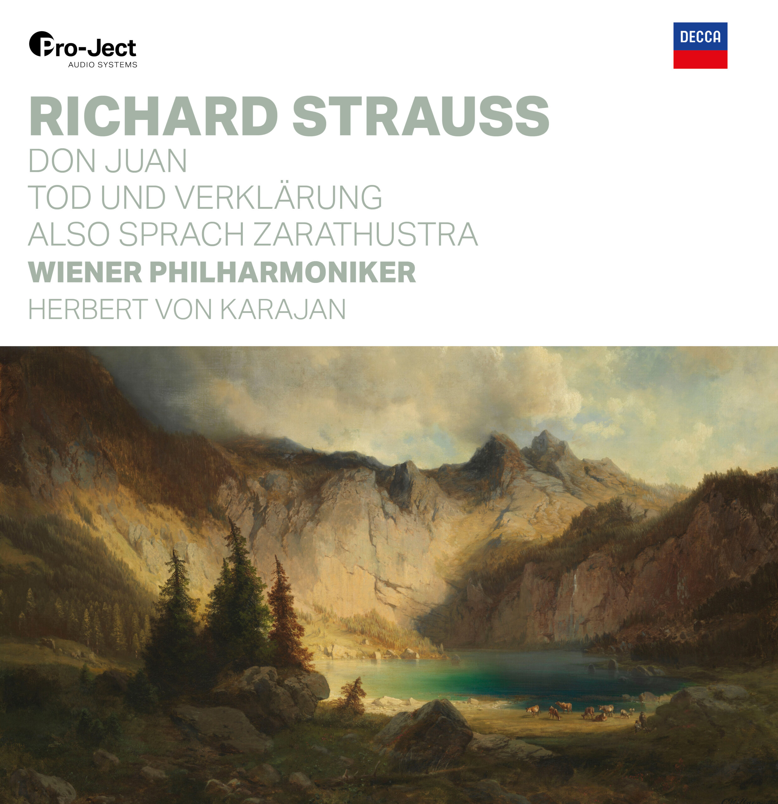 Herbert von Karajan & Wiener Philharmoniker – Richard Strauss: Don Juan, Tod und Verklärung, Also sprach Zarathustra (Vinil 180g, LP dublu)