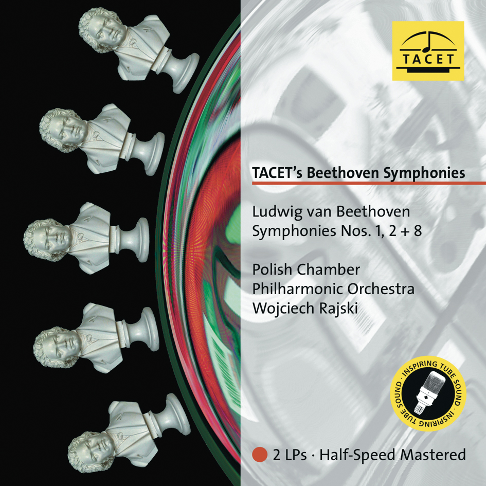 TACET's Beethoven Symphonies - Beethoven: Symphonies Nos. 1, 2 & 8 (Vinil 180g, LP dublu)
