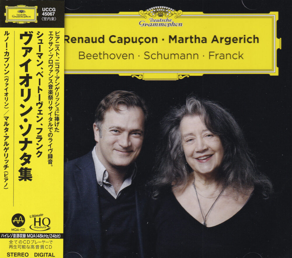 Renaud Capuçon / Martha Argerich – Beethoven / Schumann / Franck (UHQCD)