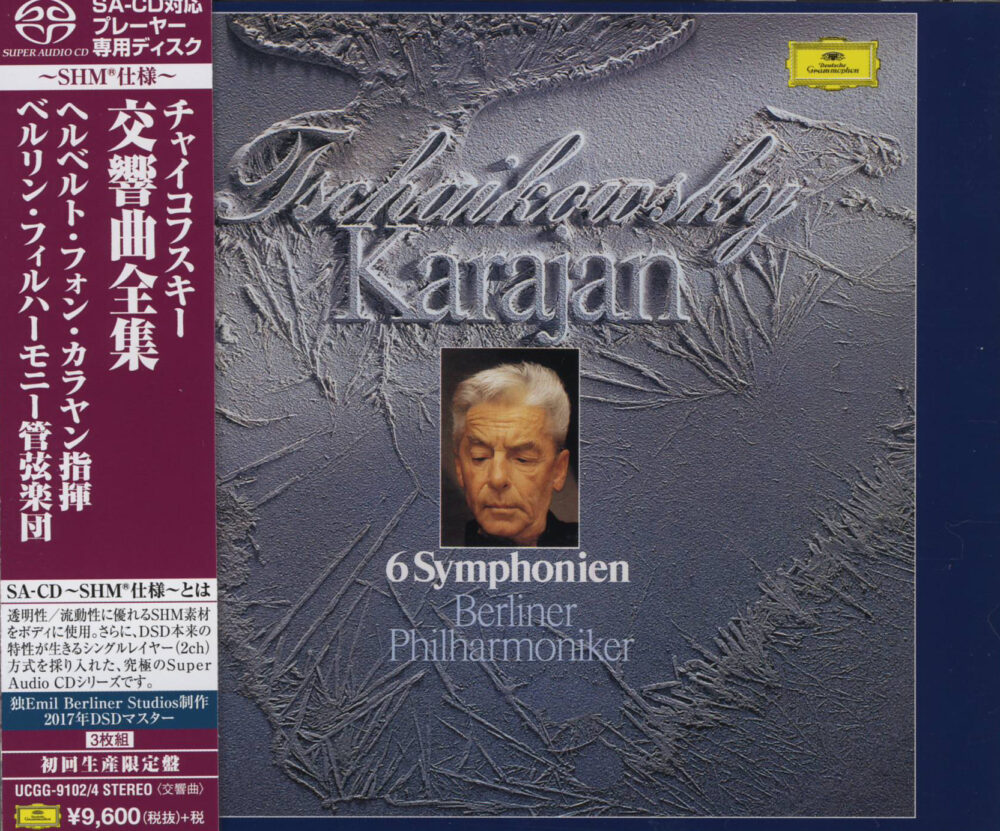 Herbert von Karajan & Berliner Philharmoniker – Pyotr Tchaikovsky – 6 Symphonien (SHM-SACD single layer, set de 3 discuri)