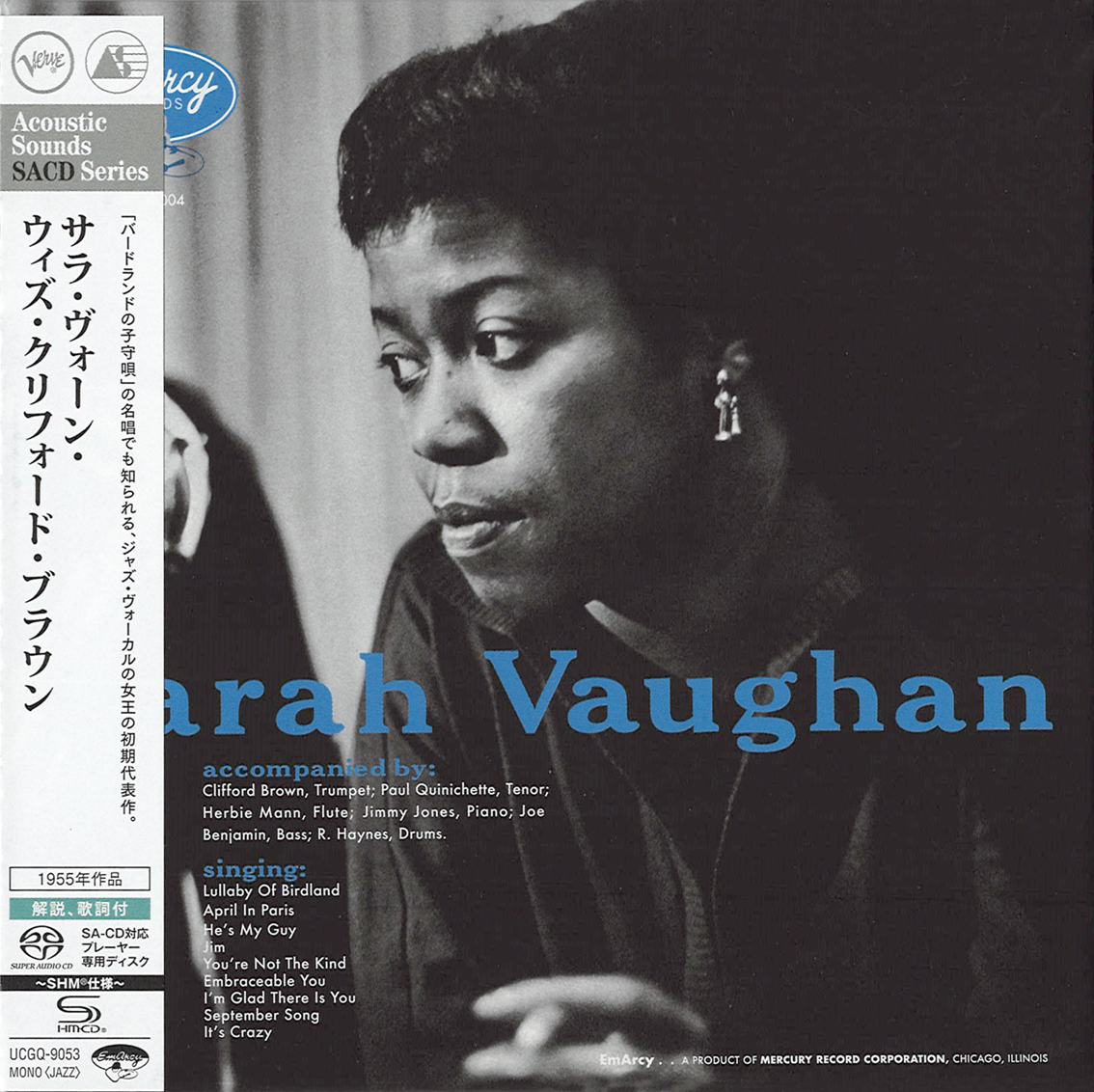 Sarah Vaughan feat. Clifford Brown and Others - Sarah Vaughan (SHM-SACD single layer)